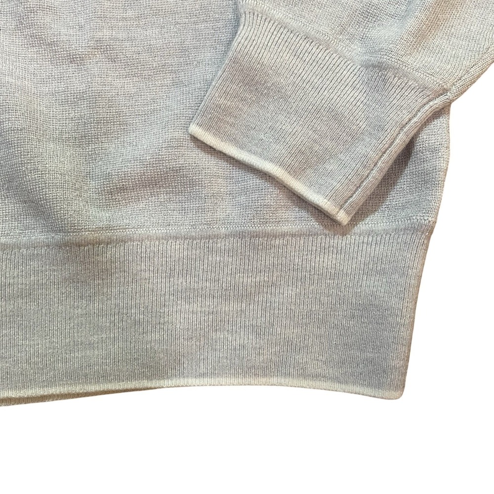 Madewell NWT Women's 100% Merino Wool Light Gray Crewneck Pullover Sweater Small - Picture 3 of 7